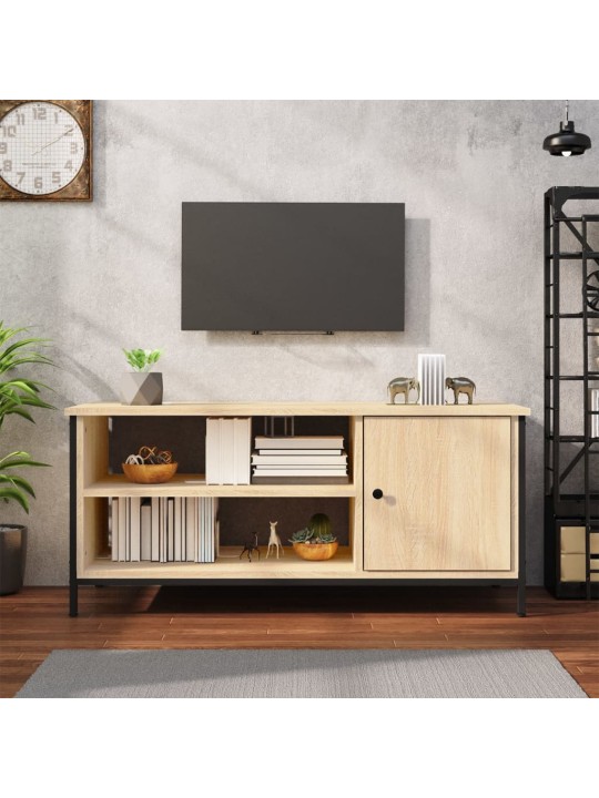 Tv skapītis, ozolkoka krāsa, 100x40x45 cm, inženierijas koks