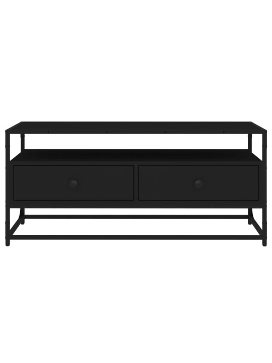 Tv plaukts, 100x35x45 cm, inženierijas koks, melns