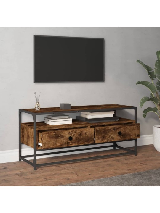 Tv plaukts, 100x35x45 cm, inženierijas koks, ozolkoka krāsa