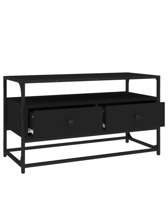 Apavu plaukts, 80x35x45 cm, inženierijas koks, melns