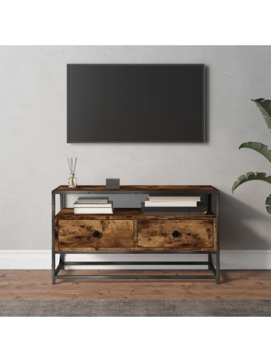 Tv skapītis, sonomas ozolkoka, 80x35x45 cm, inženierijas koks