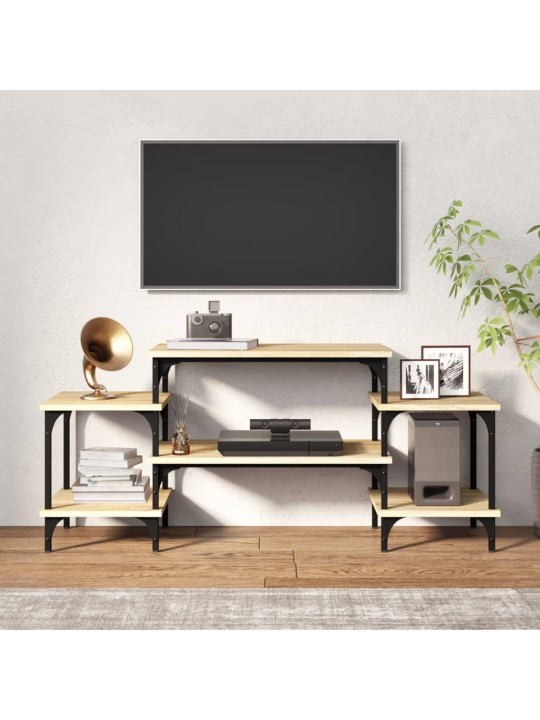 Tv skapītis, ozolkoka krāsa, 117x35x52 cm, inženierijas koks