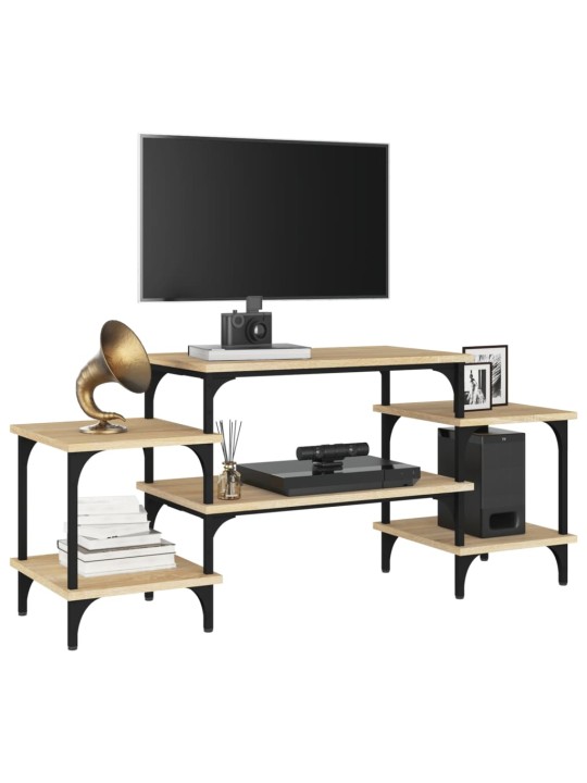 Tv skapītis, ozolkoka krāsa, 117x35x52 cm, inženierijas koks