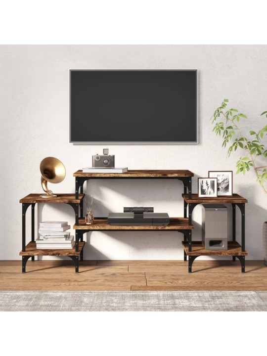 Tv skapītis, ozolkoka krāsa, 117x35x52 cm, inženierijas koks