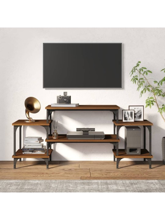 Tv skapītis, ozolkoka krāsa, 117x35x52 cm, inženierijas koks