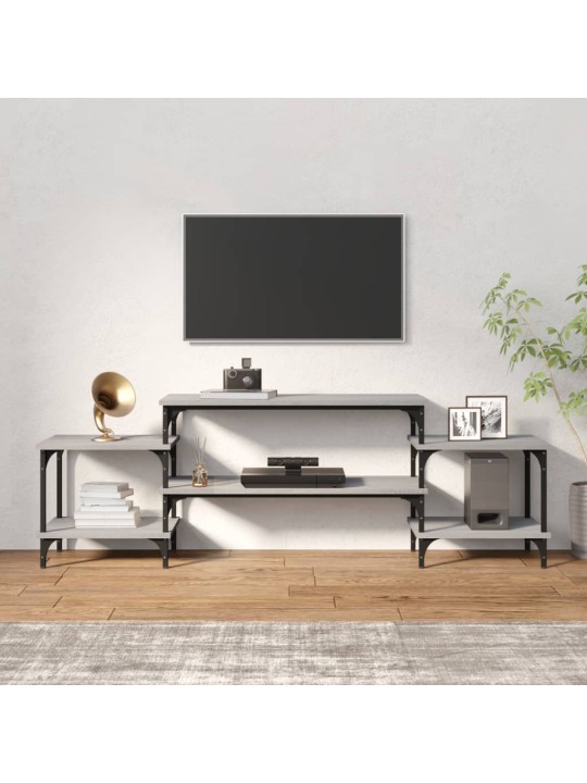Tv skapītis, pelēks, 157x35x52 cm, inženierijas koks