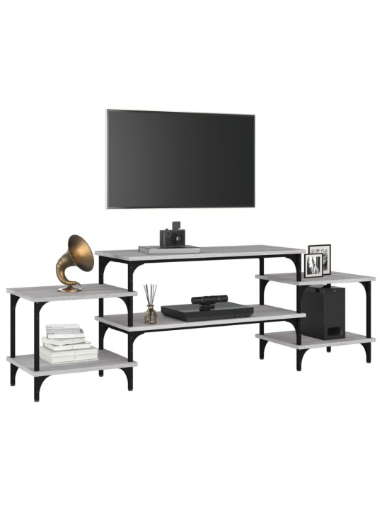 Tv skapītis, pelēks, 157x35x52 cm, inženierijas koks