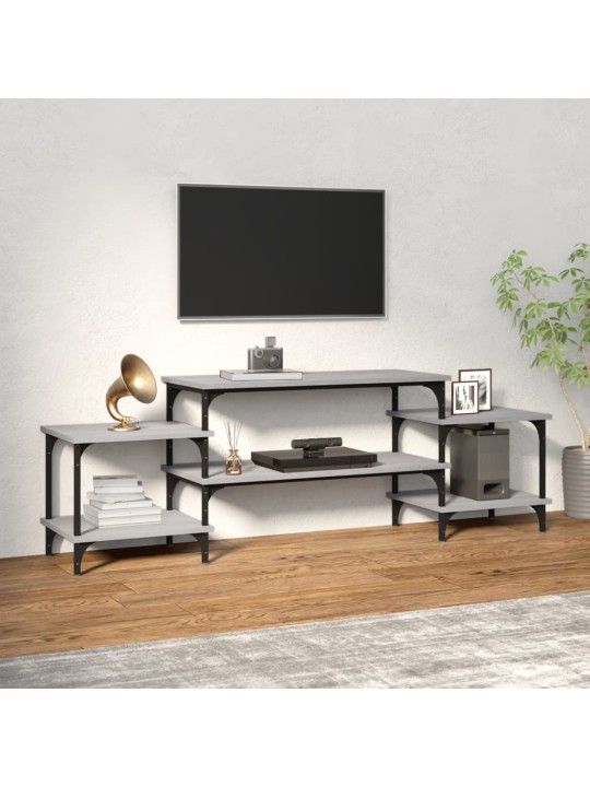 Tv skapītis, pelēks, 157x35x52 cm, inženierijas koks