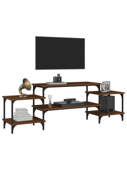 Tv skapītis, ozolkoka krāsa, 157x35x52 cm, inženierijas koks