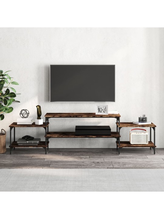 Tv skapītis, ozolkoka krāsa, 197x35x52 cm, inženierijas koks