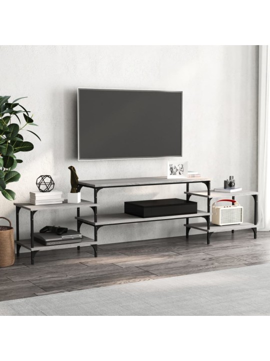 Tv skapītis, pelēks, 197x35x52 cm, inženierijas koks