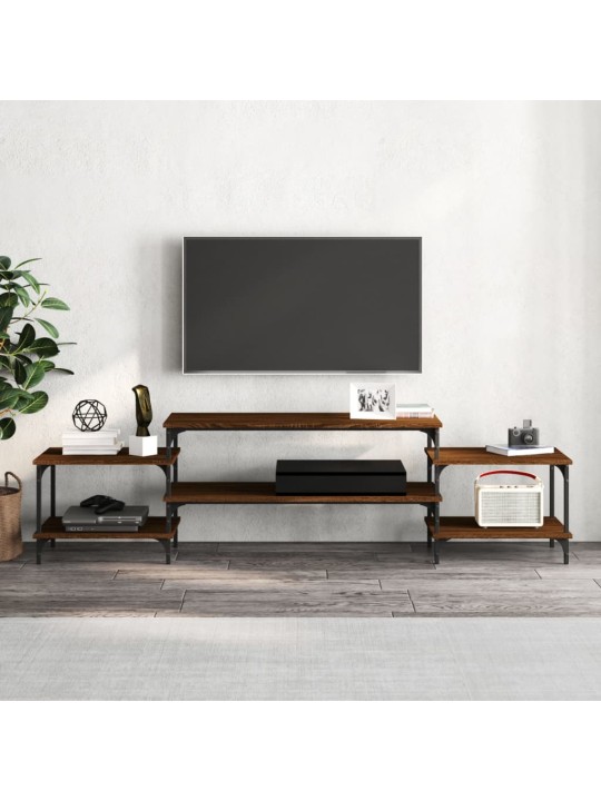Tv skapītis, ozolkoka krāsa, 197x35x52 cm, inženierijas koks