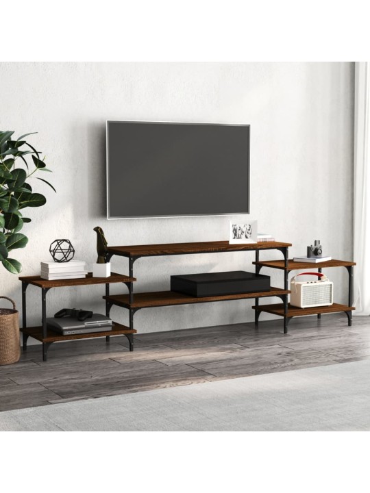 Tv skapītis, ozolkoka krāsa, 197x35x52 cm, inženierijas koks