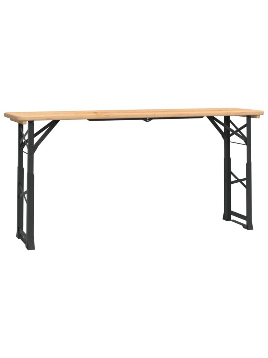 Saliekams alus galds, 170x50x75/105 cm, egles masīvkoks