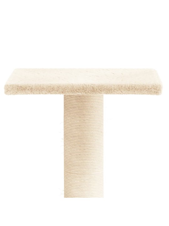 Nagu asināšanas stabs ar platformu, krēmkrāsas, 38 cm