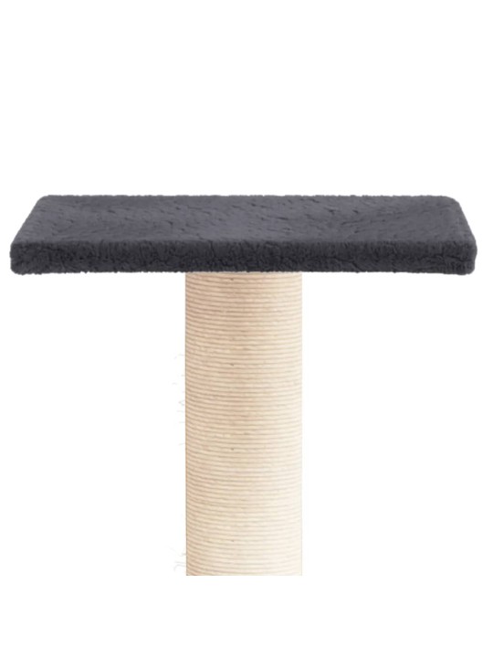 Nagu asināšanas stabs ar platformu, tumši pelēks, 38 cm