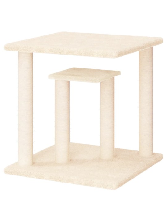 Nagu asināšanas stabs ar platformām, krēmkrāsas, 50 cm