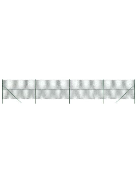 Stiepļu žogs, 2x10 m, zaļš