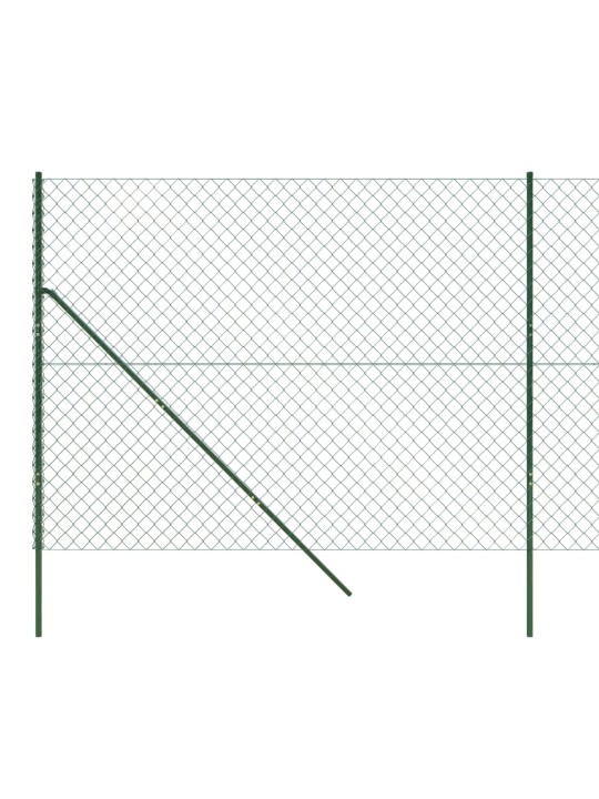 Stiepļu žogs, 2x10 m, zaļš