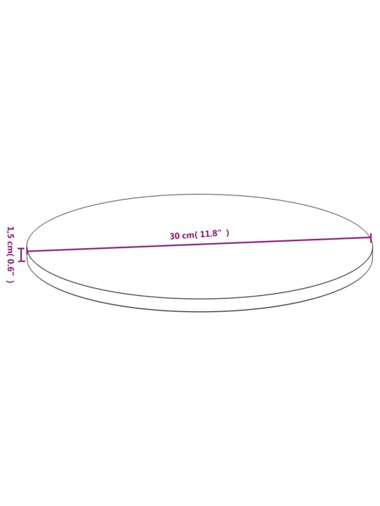 Galda virsma, ø30x1,5 cm, bambuss