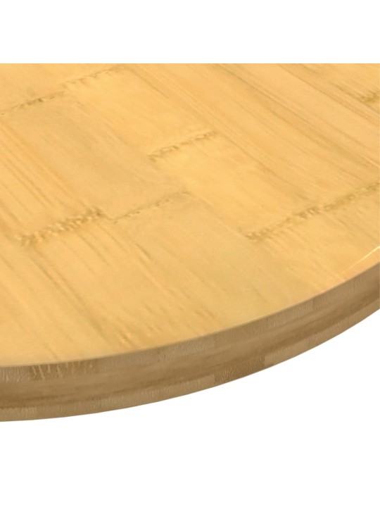Galda virsma, ø50x2,5 cm, bambuss