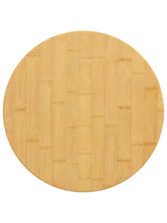 Galda virsma, ø40x4 cm, bambuss