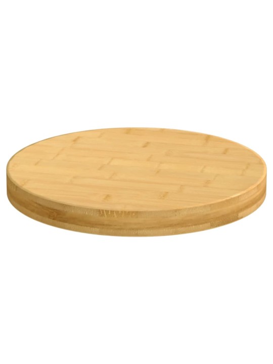 Galda virsma, ø40x4 cm, bambuss