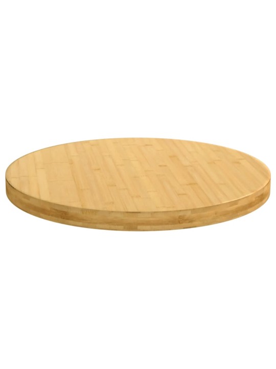 Galda virsma, ø60x4 cm, bambuss