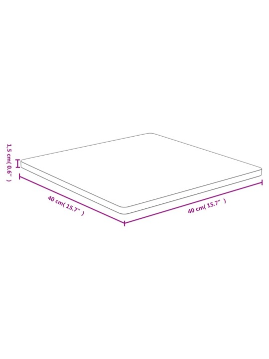 Galda virsma, 40x40x1,5 cm, bambuss