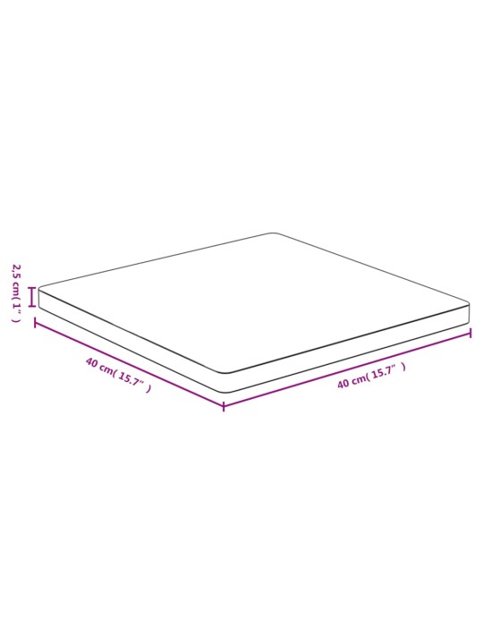 Galda virsma, 40x40x2,5 cm, bambuss