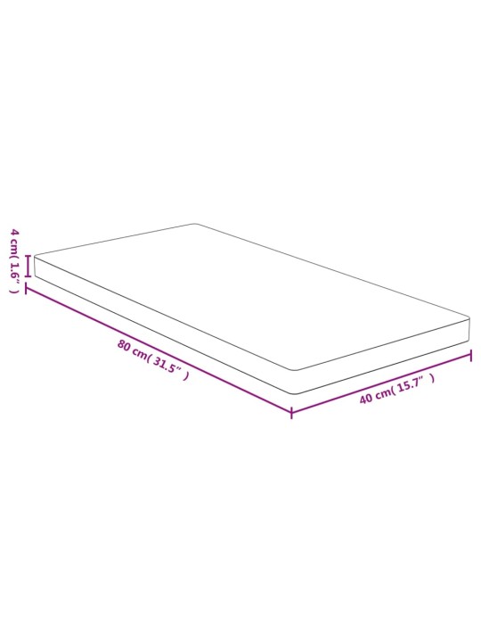 Galda virsma, 40x80x4 cm, bambuss