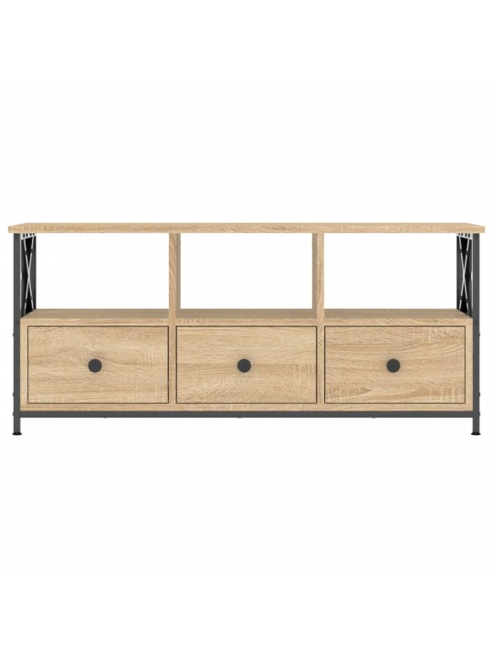 Tv skapītis, 102x33x45 cm, inženierijas koks, dzelzs, ozolkoka