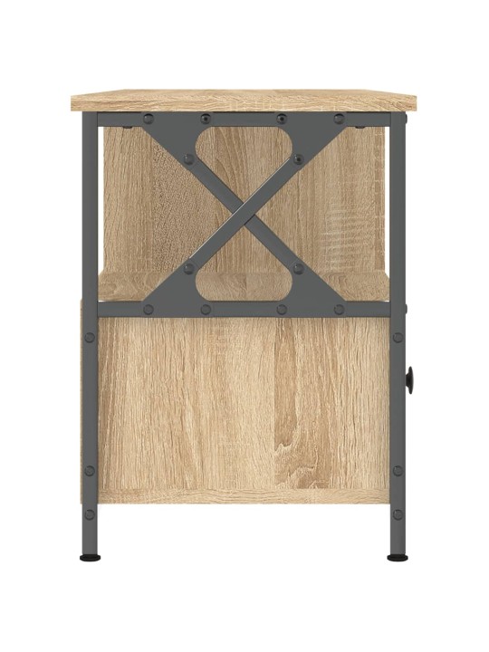 Tv skapītis, 102x33x45 cm, inženierijas koks, dzelzs, ozolkoka