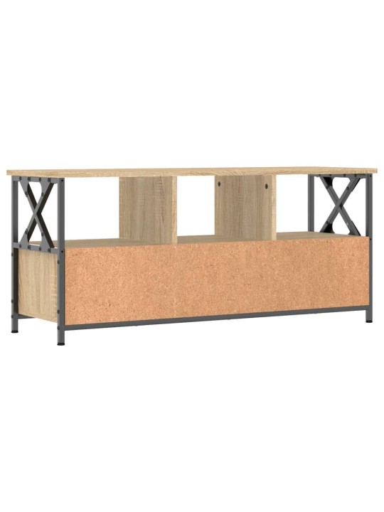 Tv skapītis, 102x33x45 cm, inženierijas koks, dzelzs, ozolkoka