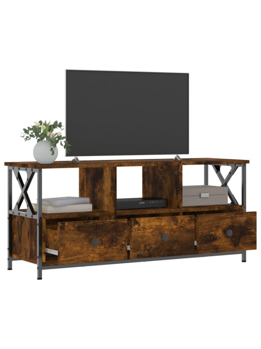 Tv skapītis, 102x33x45 cm, inženierijas koks, dzelzs, ozolkoka