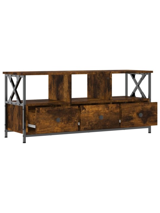 Tv skapītis, 102x33x45 cm, inženierijas koks, dzelzs, ozolkoka