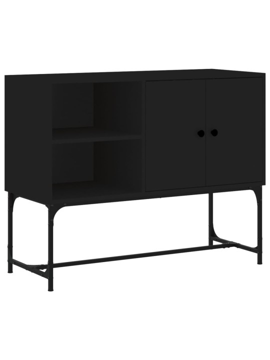 Kumode, melna, 100x40x79,5 cm, inženierijas koks