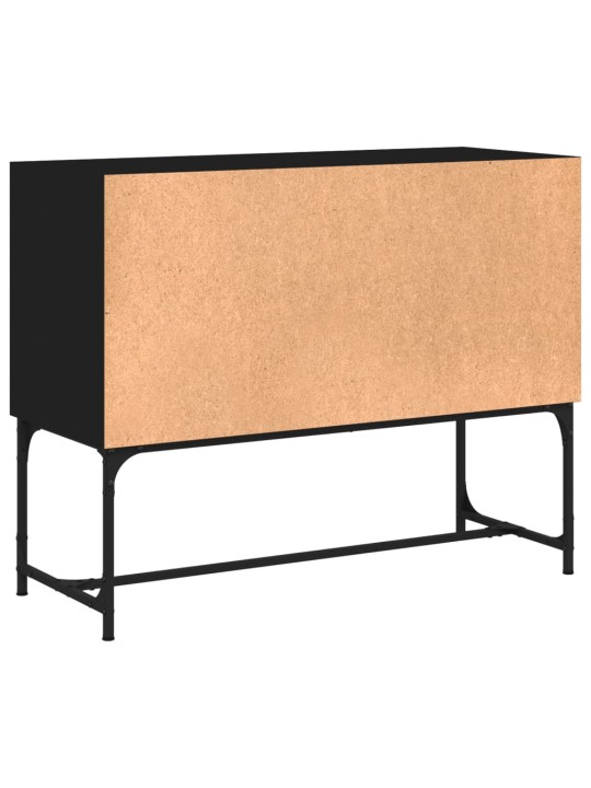 Kumode, melna, 100x40x79,5 cm, inženierijas koks