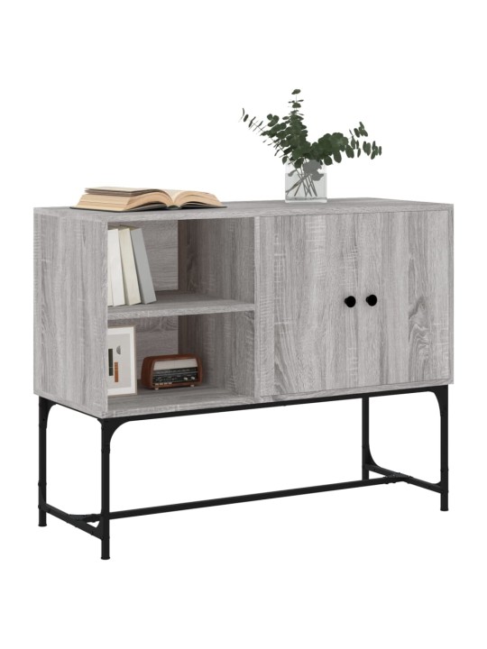 Kumode, pelēka ozolkoka, 100x40x79,5 cm, inženierijas koks