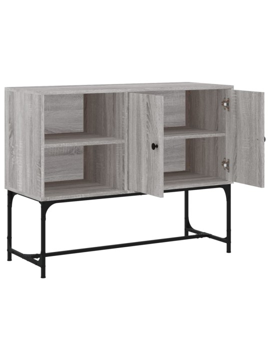 Kumode, pelēka ozolkoka, 100x40x79,5 cm, inženierijas koks