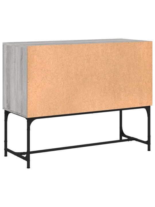 Kumode, pelēka ozolkoka, 100x40x79,5 cm, inženierijas koks