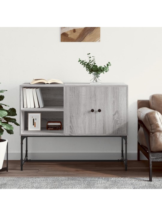 Kumode, pelēka ozolkoka, 100x40x79,5 cm, inženierijas koks
