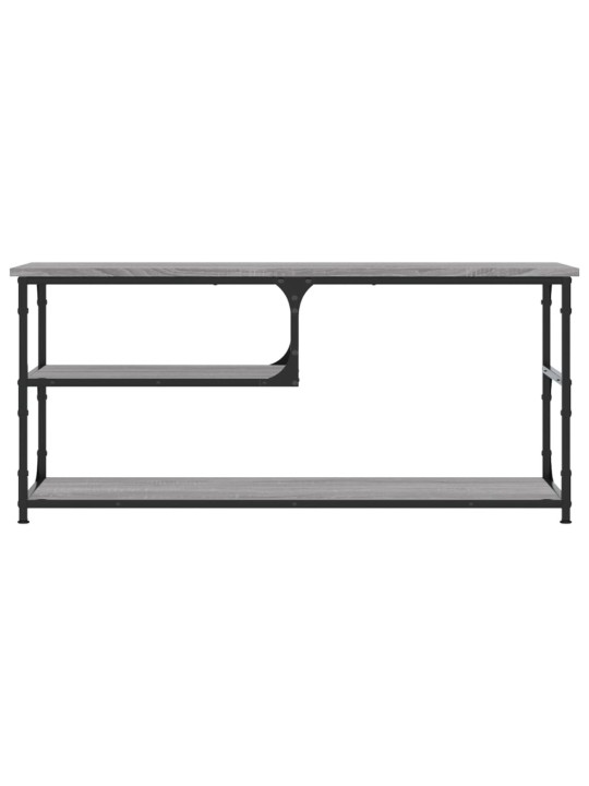 Tv galdiņš, 103x38x46,5 cm, inženierijas koks, tērauds, pelēks