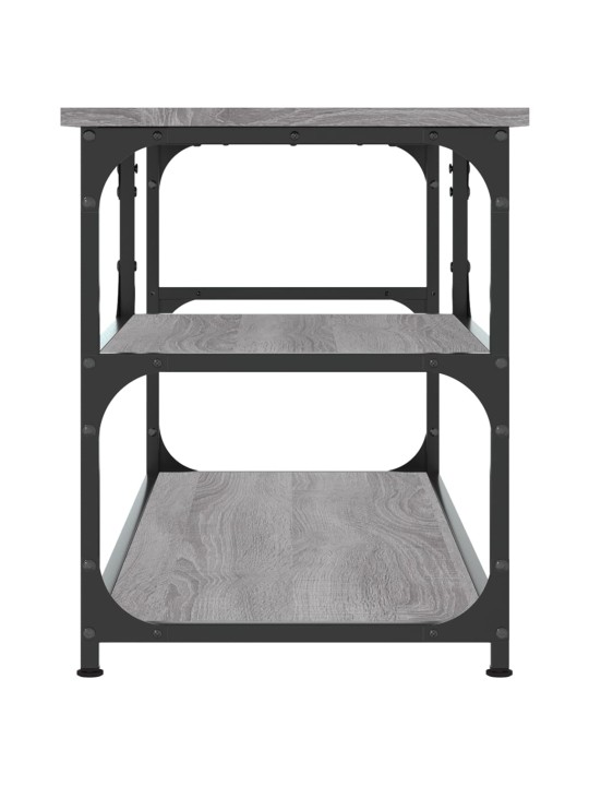 Tv galdiņš, 103x38x46,5 cm, inženierijas koks, tērauds, pelēks