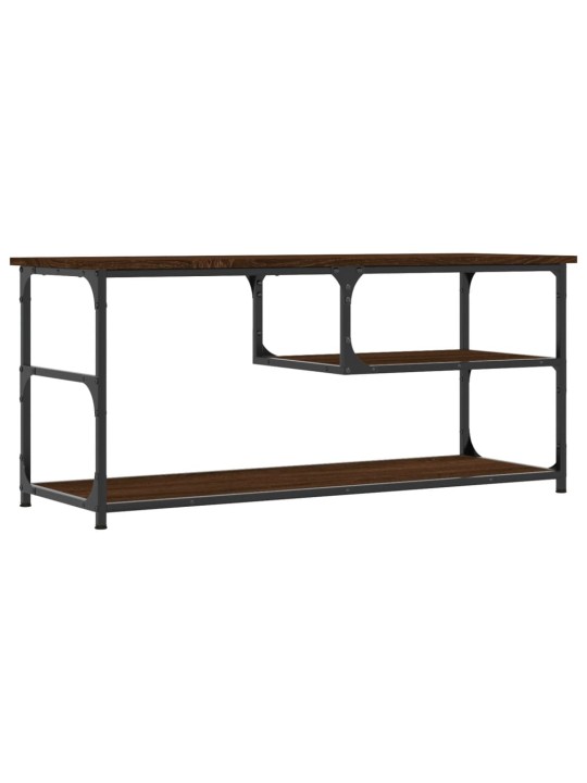 Tv galdiņš, 103x38x46,5 cm, inženierijas koks, tērauds, brūns