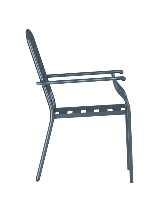 Krēsls 4 pcs antracīts 56 x 65 x 89cm tērauds