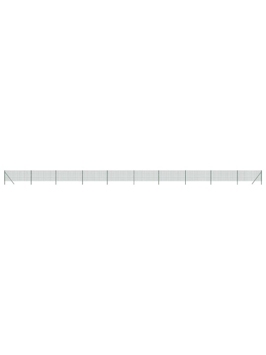 Stiepļu žogs, zaļš, 0,8x25 m, cinkots tērauds