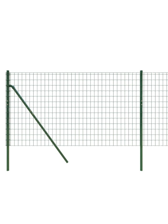Stiepļu žogs, zaļš, 0,8x25 m, cinkots tērauds