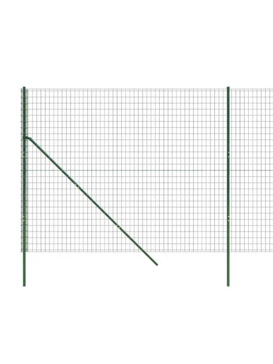 Stiepļu žogs, zaļš, 1,4x25 m, cinkots tērauds