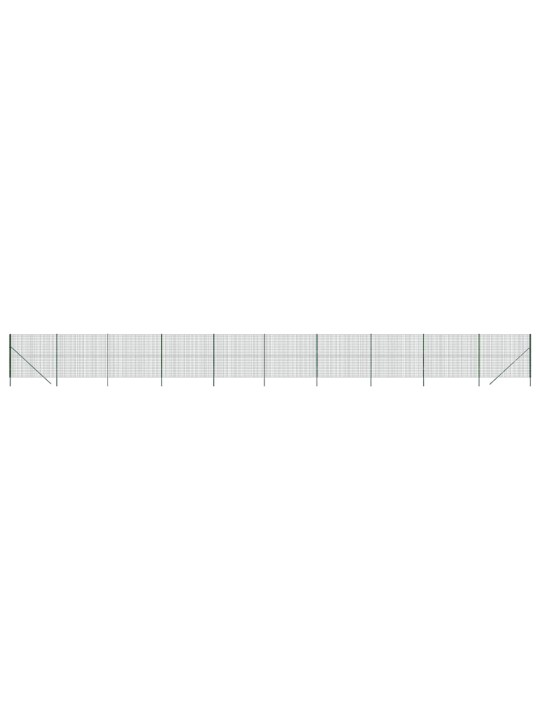 Stiepļu žogs, zaļš, 1,6x25 m, cinkots tērauds